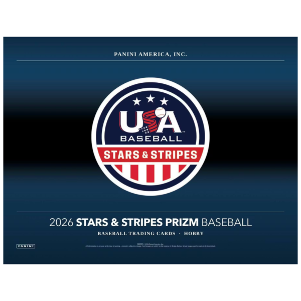2026 Panini USA Stars & Stripes Prizm Baseball Hobby 12 Box Case